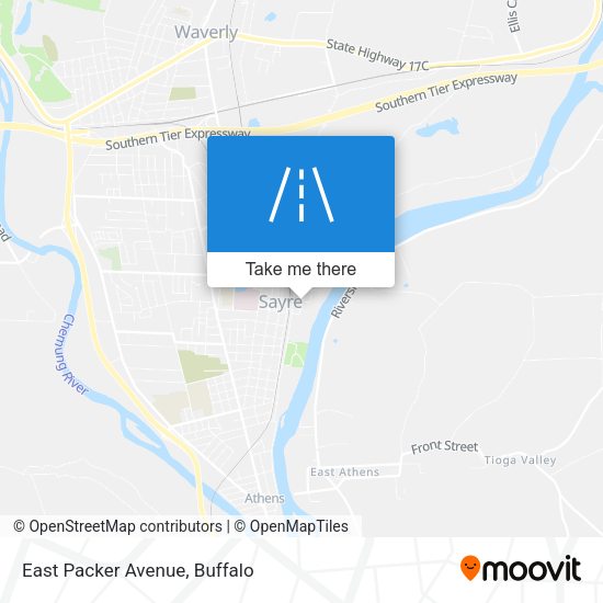 East Packer Avenue map