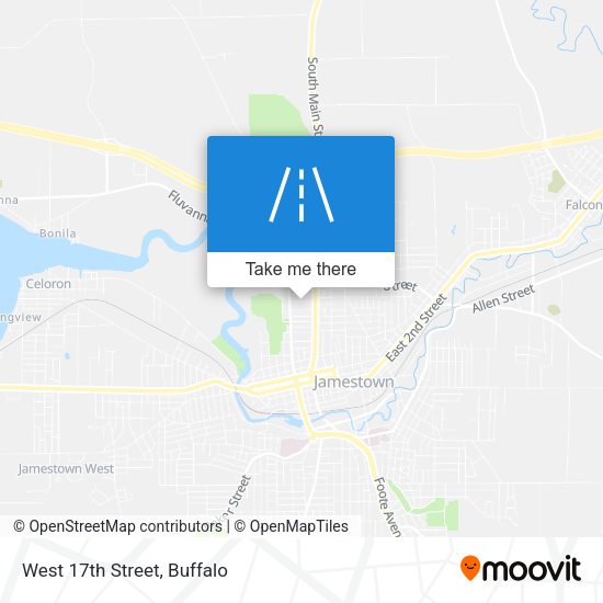 Mapa de West 17th Street