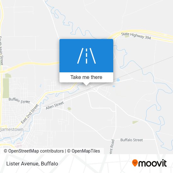 Mapa de Lister Avenue