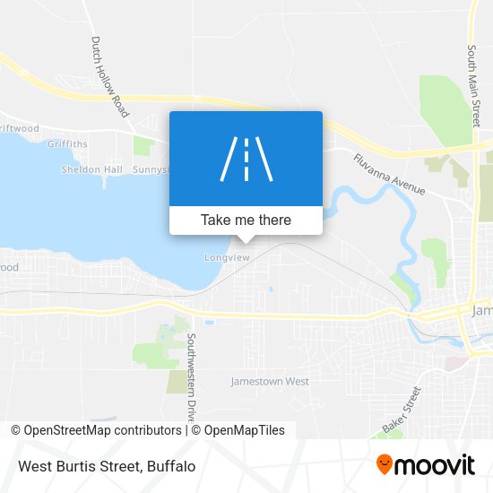 West Burtis Street map