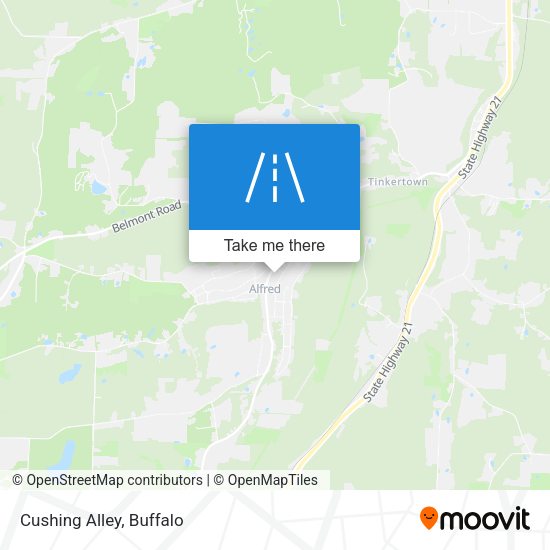 Mapa de Cushing Alley