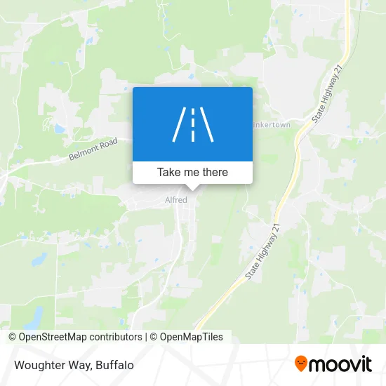 Woughter Way map