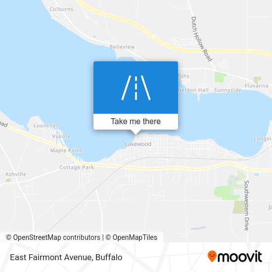Mapa de East Fairmont Avenue