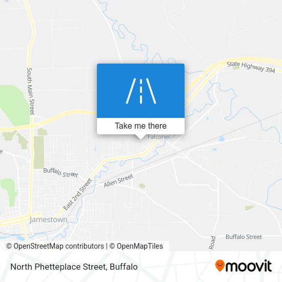 North Phetteplace Street map