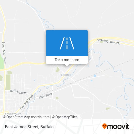 East James Street map