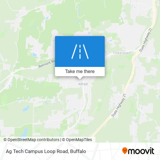 Ag Tech Campus Loop Road map