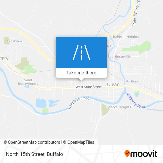 Mapa de North 15th Street