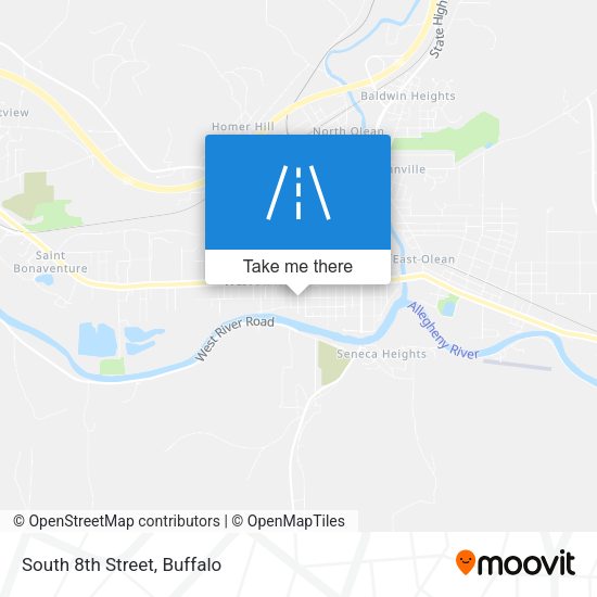 Mapa de South 8th Street