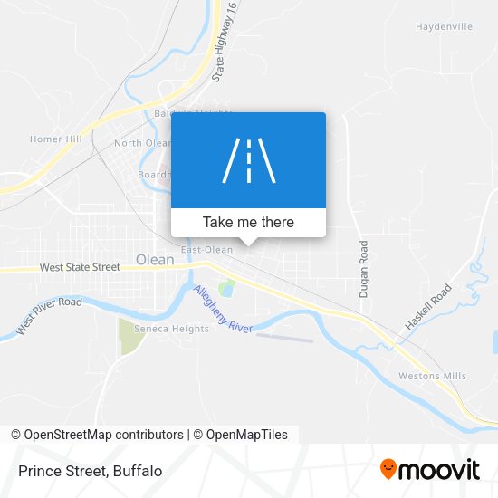 Prince Street map