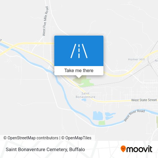 Saint Bonaventure Cemetery map
