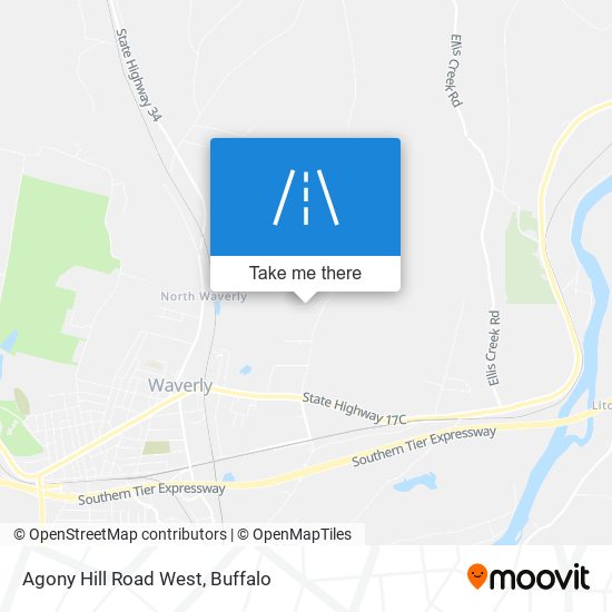 Mapa de Agony Hill Road West