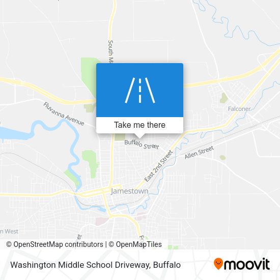 Washington Middle School Driveway map