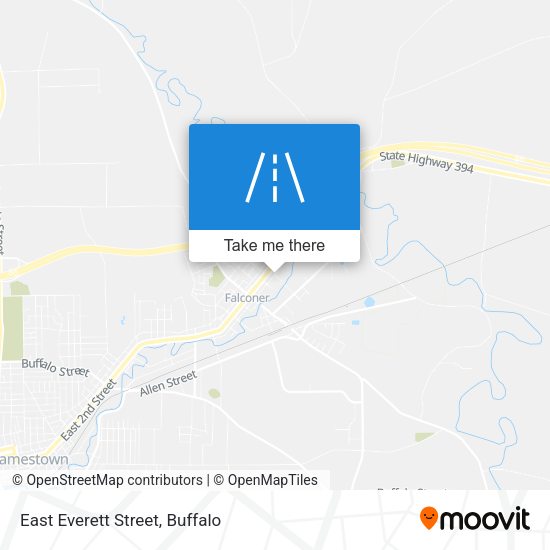 East Everett Street map