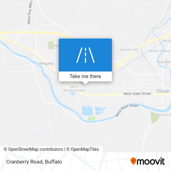 Mapa de Cranberry Road