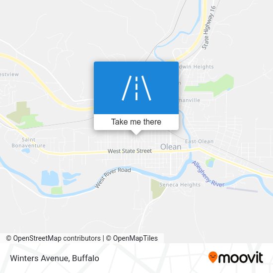 Winters Avenue map