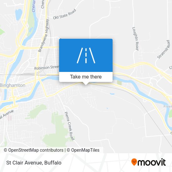 Mapa de St Clair Avenue