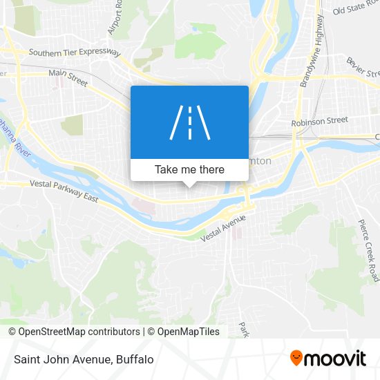 Mapa de Saint John Avenue