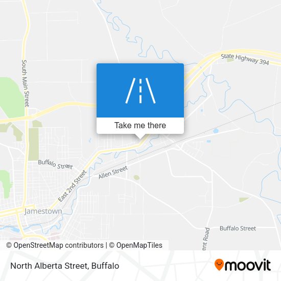North Alberta Street map