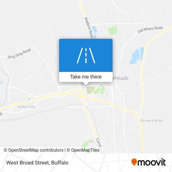 Mapa de West Broad Street