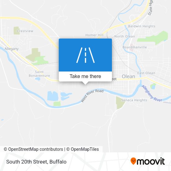 Mapa de South 20th Street