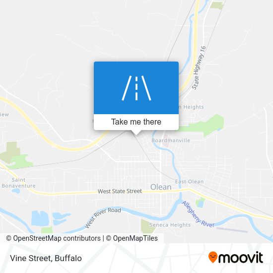 Mapa de Vine Street