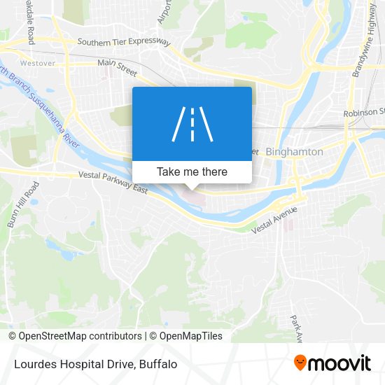 Lourdes Hospital Drive map
