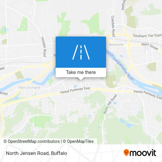 North Jensen Road map