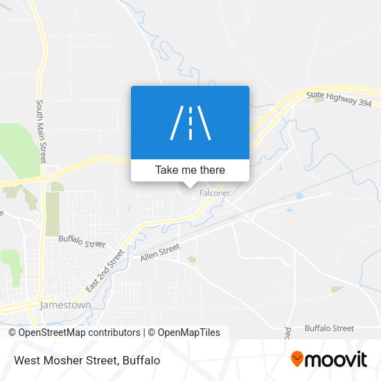 West Mosher Street map