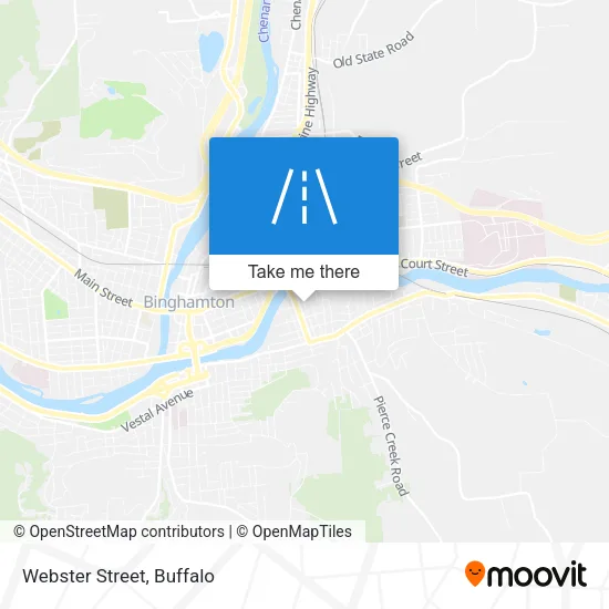 Webster Street map