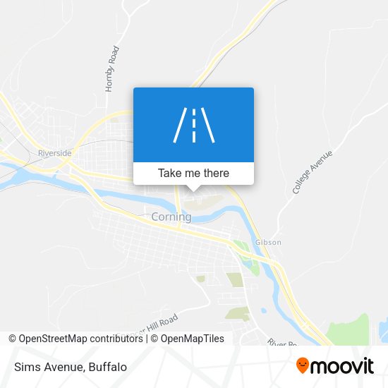 Mapa de Sims Avenue