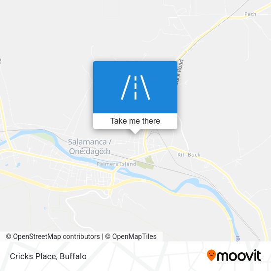 Mapa de Cricks Place