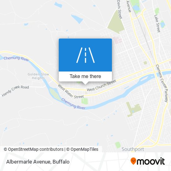 Mapa de Albermarle Avenue