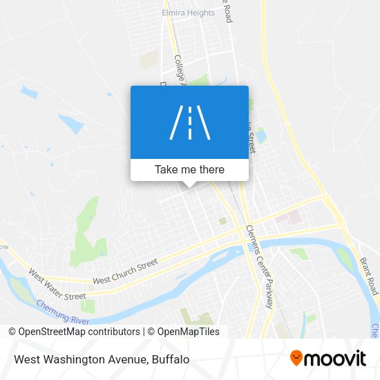 West Washington Avenue map
