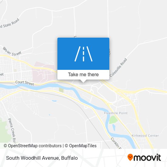 South Woodhill Avenue map
