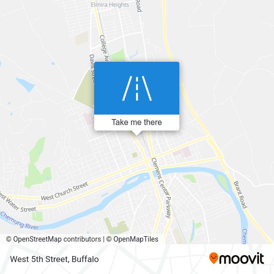 Mapa de West 5th Street