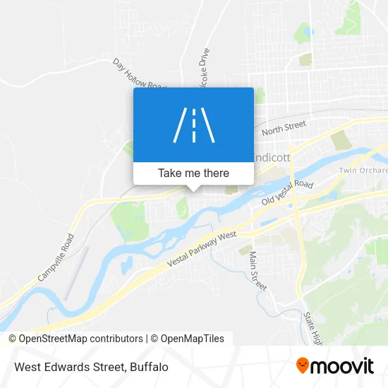 West Edwards Street map