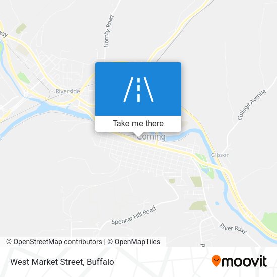 West Market Street map