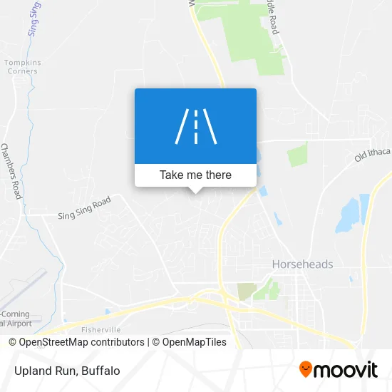 Upland Run map