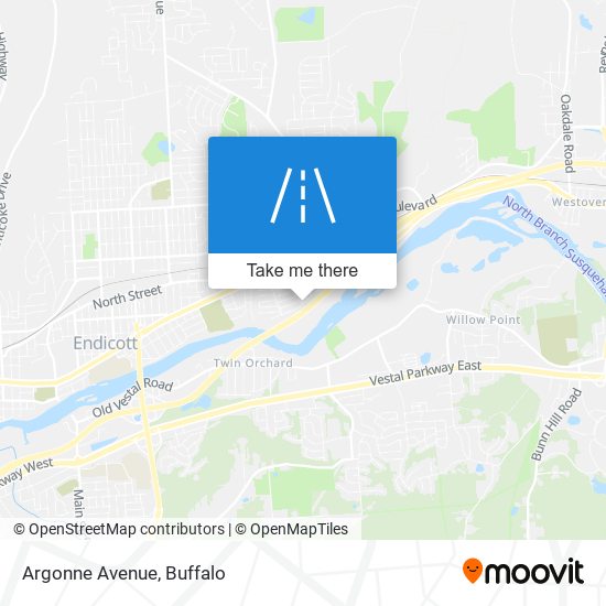 Mapa de Argonne Avenue