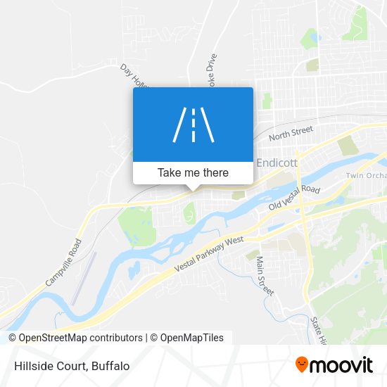 Mapa de Hillside Court