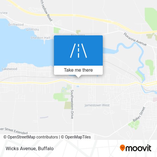 Mapa de Wicks Avenue