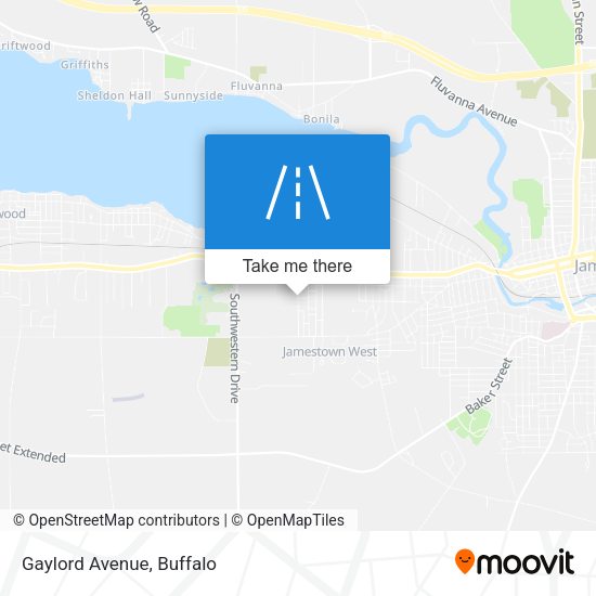 Mapa de Gaylord Avenue