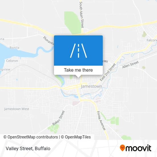 Valley Street map