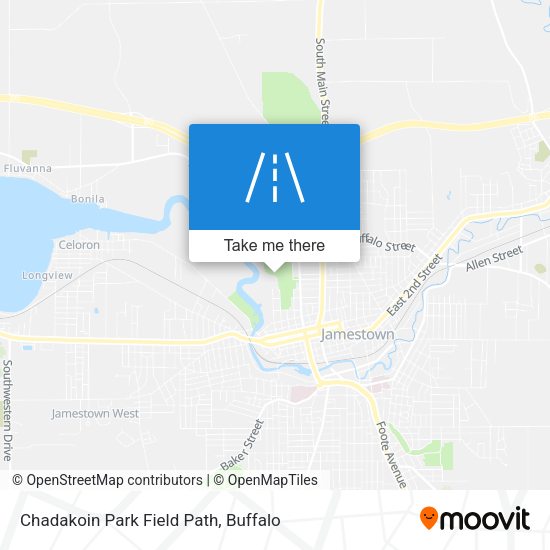 Chadakoin Park Field Path map