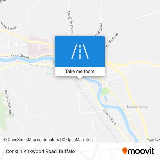 Conklin Kirkwood Road map