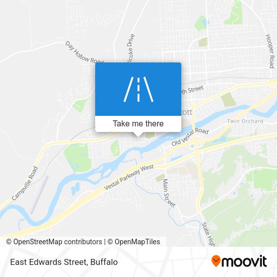 Mapa de East Edwards Street