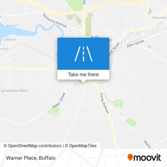 Mapa de Warner Place