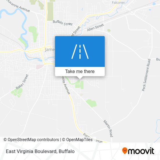 East Virginia Boulevard map