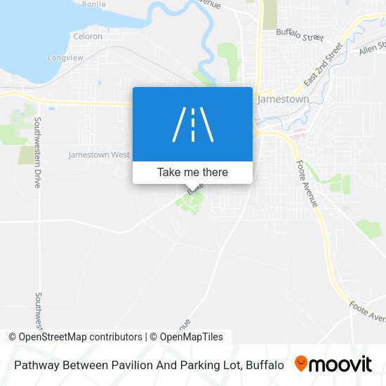 Pathway Between Pavilion And Parking Lot map