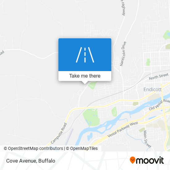 Cove Avenue map